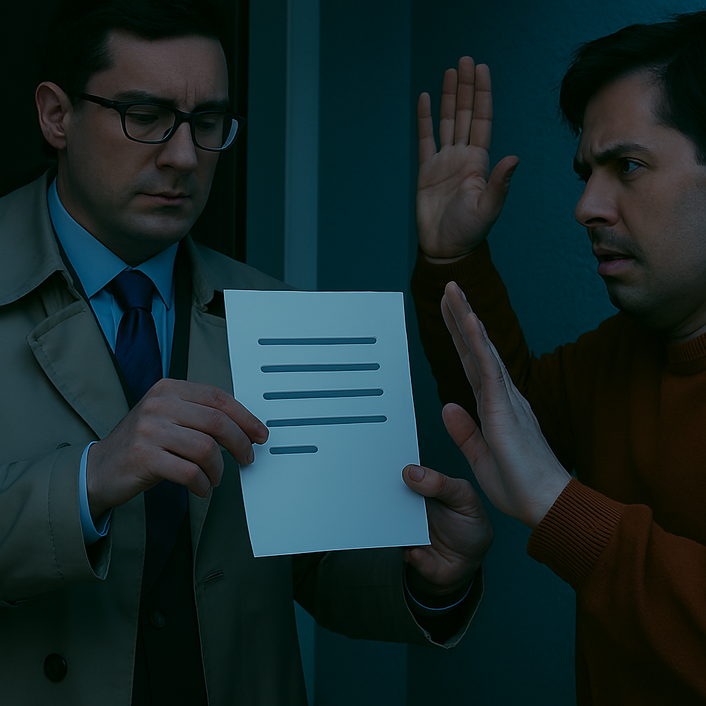 Process Service - Corporate & High-Risk photo style close up